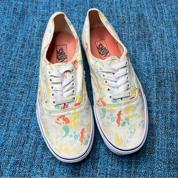 RARE Vans x Disney Little Mermaid Authentic Sneakers Limited Edition - Picture 2 of 10